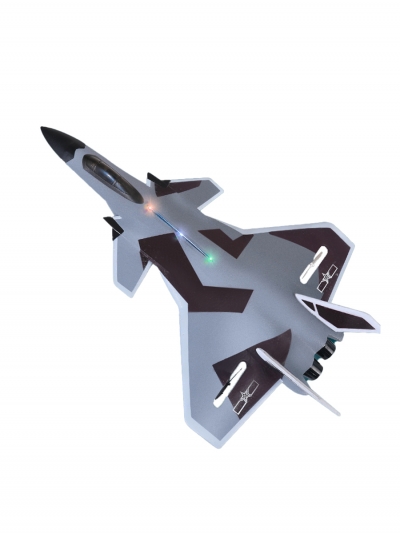 Радиоуправляемый самолет Sky Whisper, серый, с пультом управления-2
